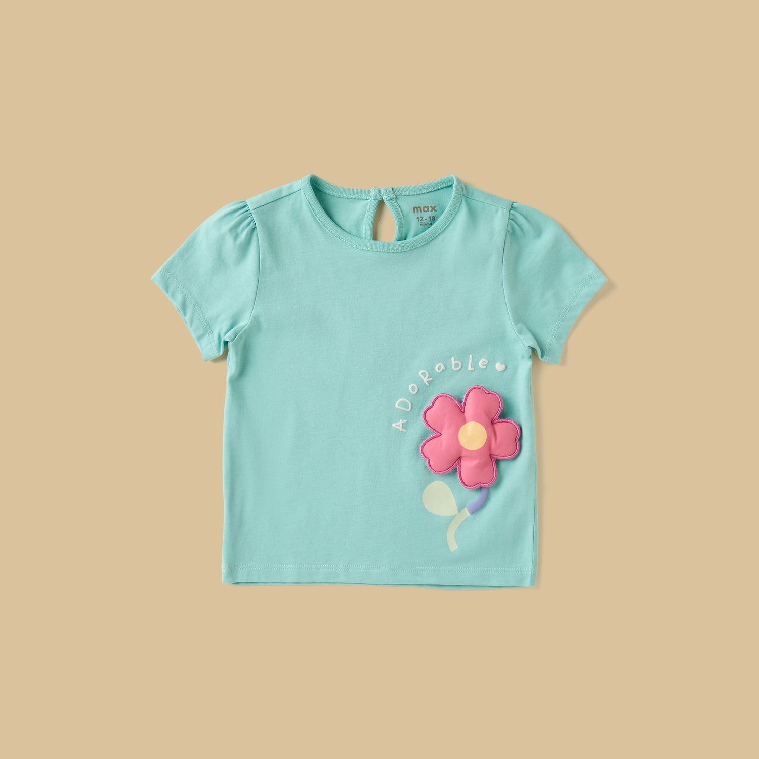 Pack of 3 - Floral Print Cotton T-shirt