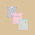 Pack of 3 - Printed Top - Blue