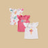 Pack of 3 - Ice Cream Print Cap Sleeves Top - Multicolour / 12-18 mths