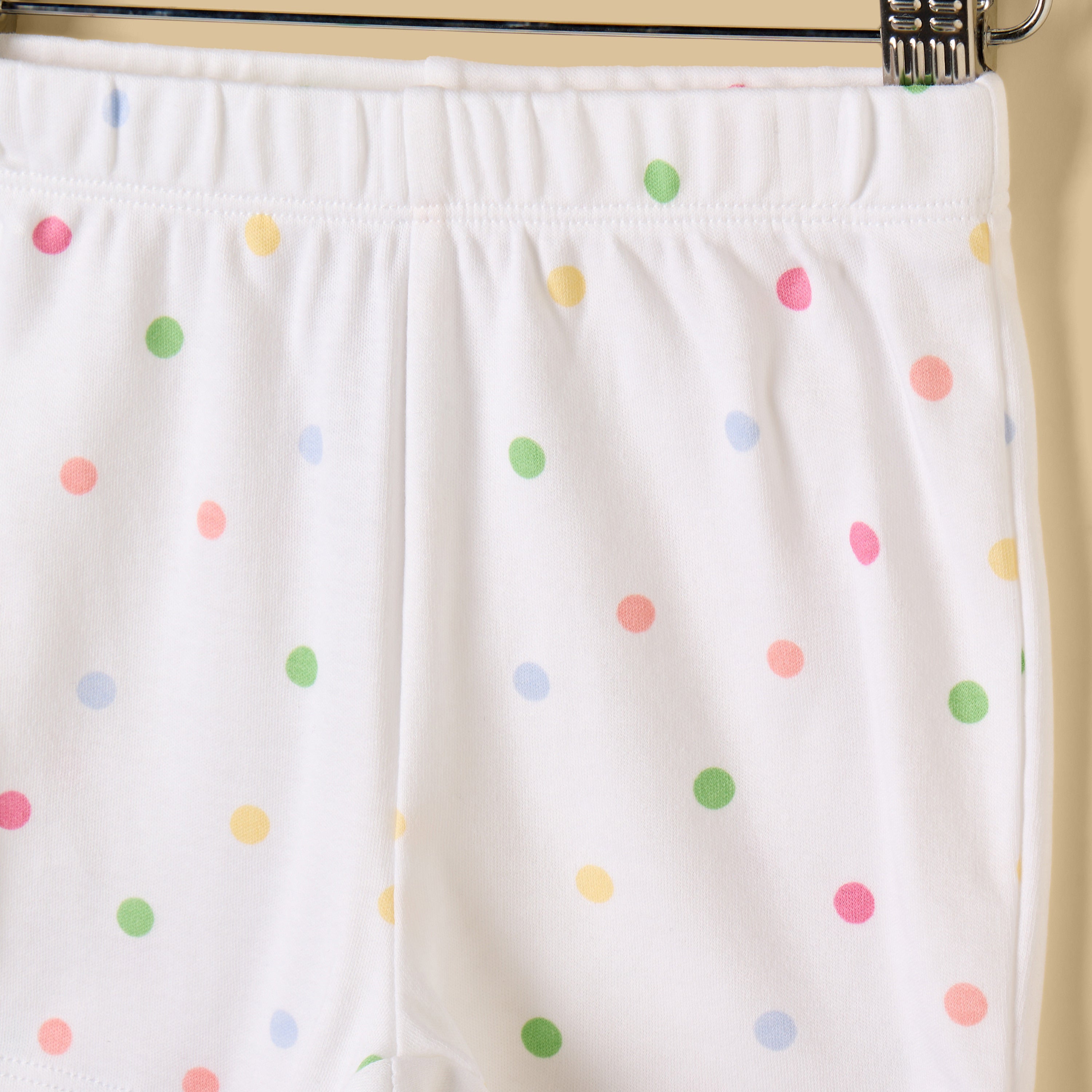 Polka Dot Print Cotton Shorts Set