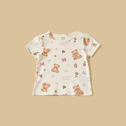 Pack of 2 - Teddy Bear Print Pyjama Set