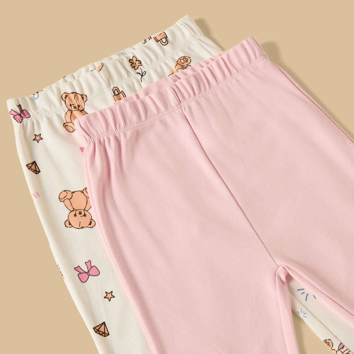 Pack of 2 - Teddy Bear Print Pyjama Set