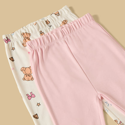 Pack of 2 - Teddy Bear Print Pyjama Set