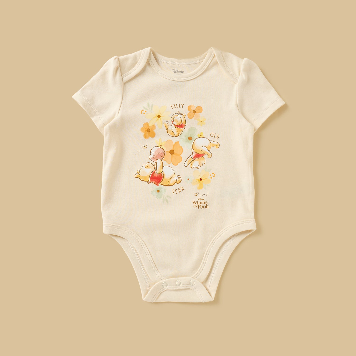 Pack of 3 - Winnie the Pooh Print Cotton Bodysuit