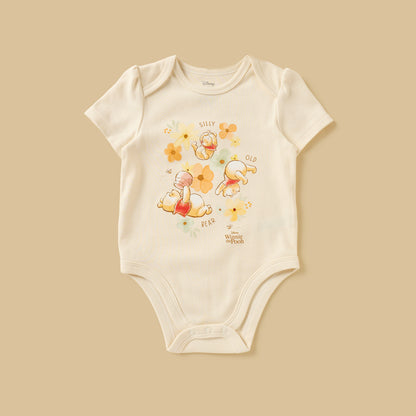 Pack of 3 - Winnie the Pooh Print Cotton Bodysuit
