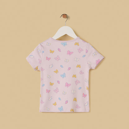 Butterfly Print T-shirt