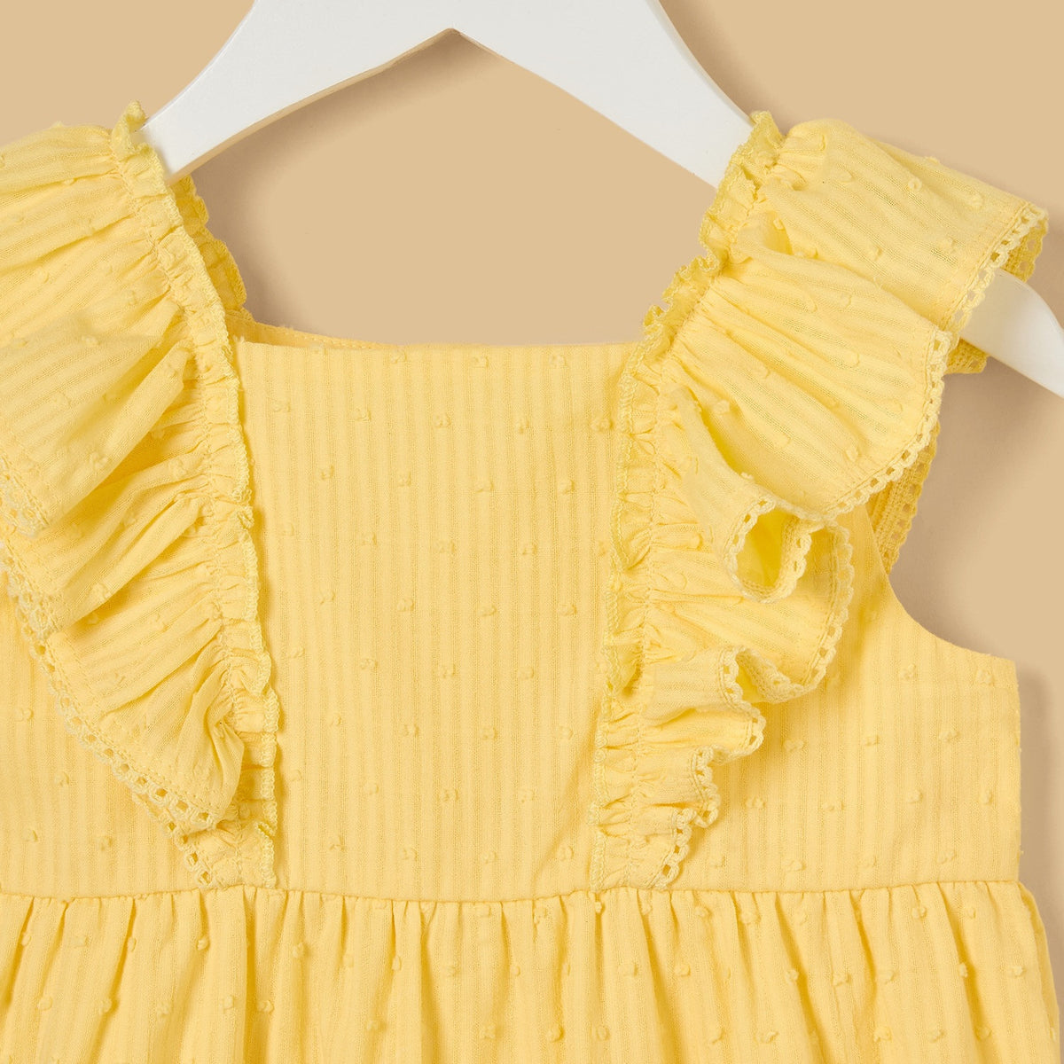 Textured Sleeveless Romper with Cap