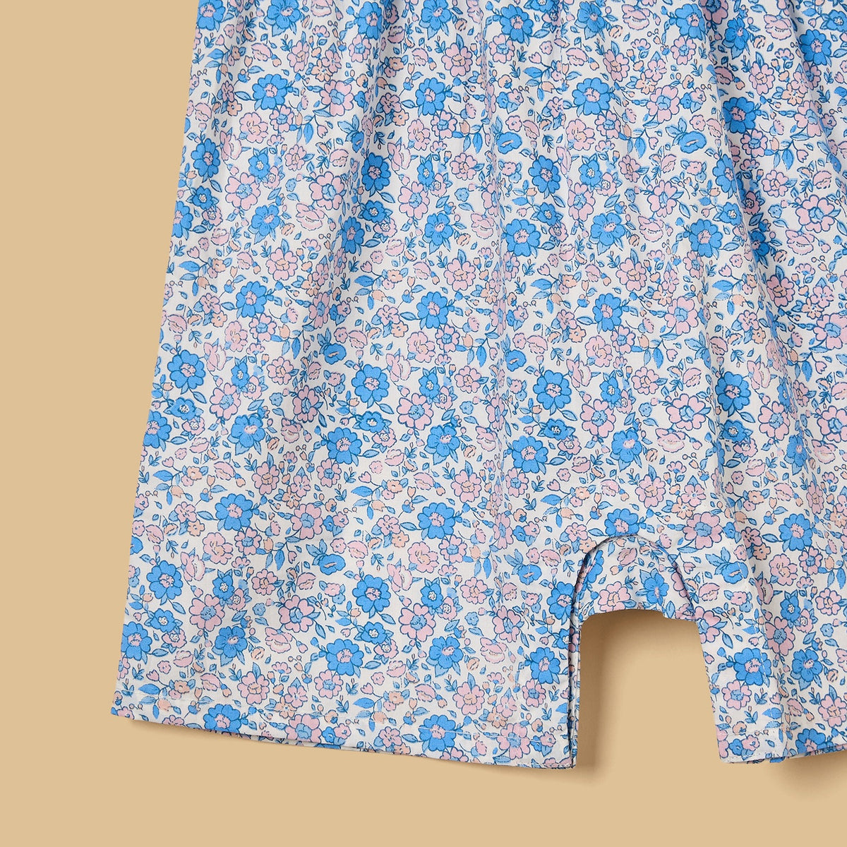 Floral Print Romper with Cap