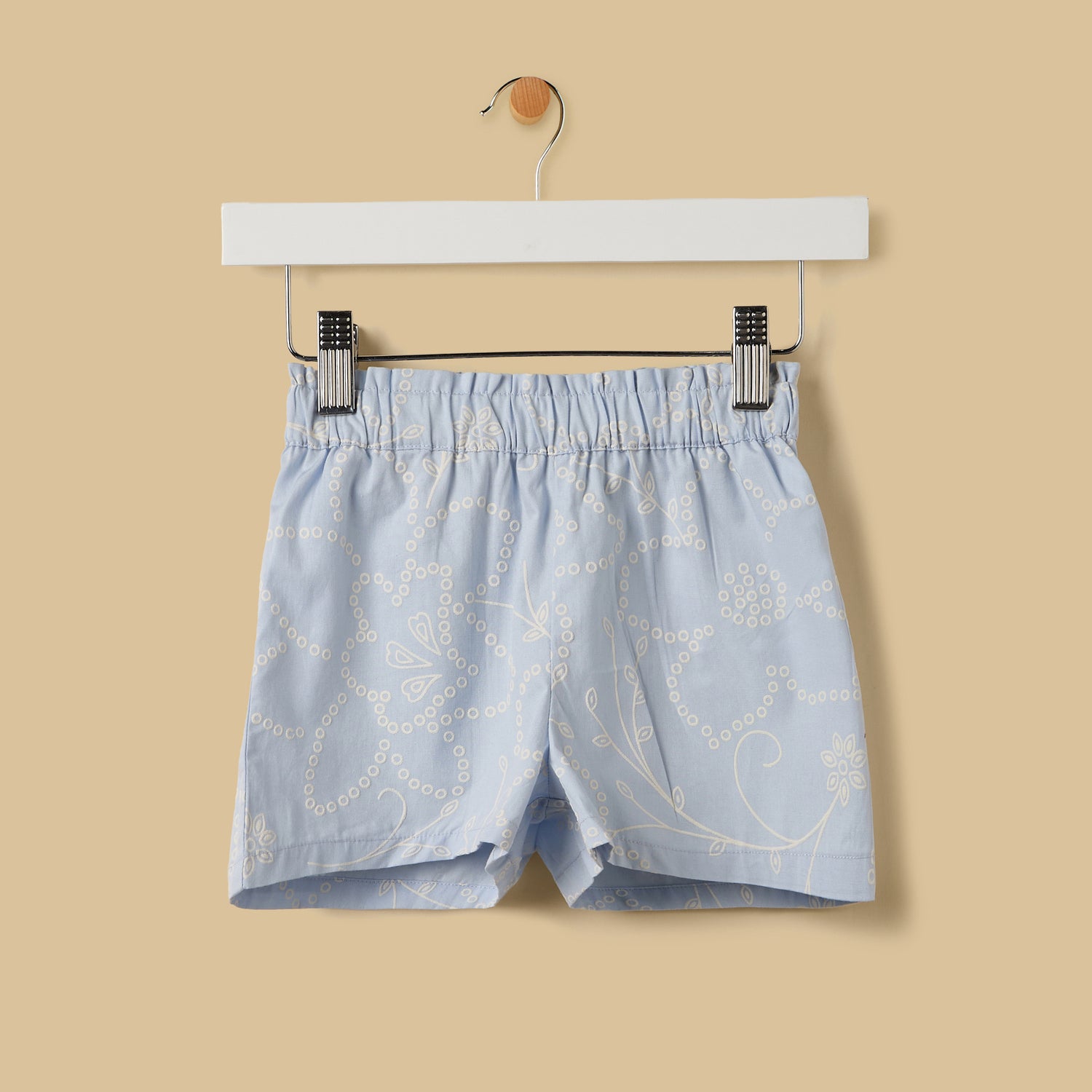 Printed Cotton Shirt and Shorts Set