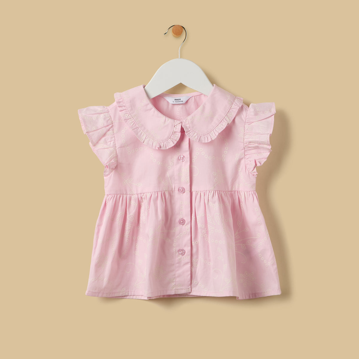 Printed Cotton Shirt and Shorts Set