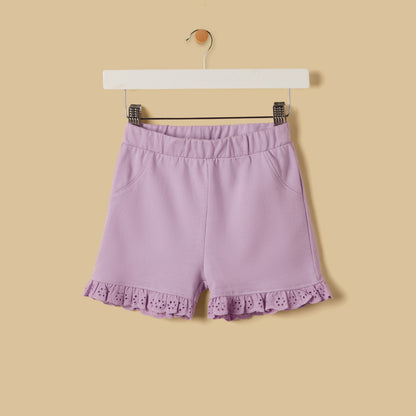 Heart 3D Applique T-shirt and Shorts Set