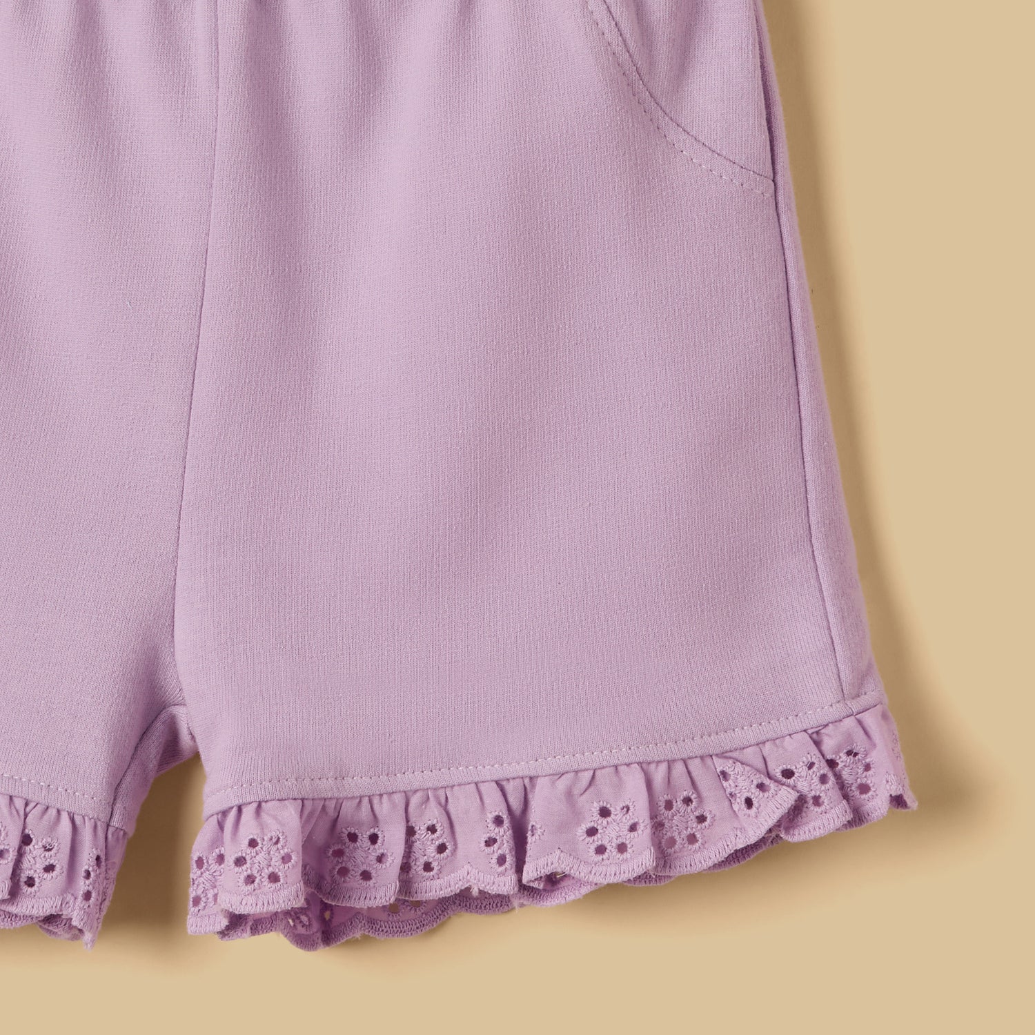 Heart 3D Applique T-shirt and Shorts Set