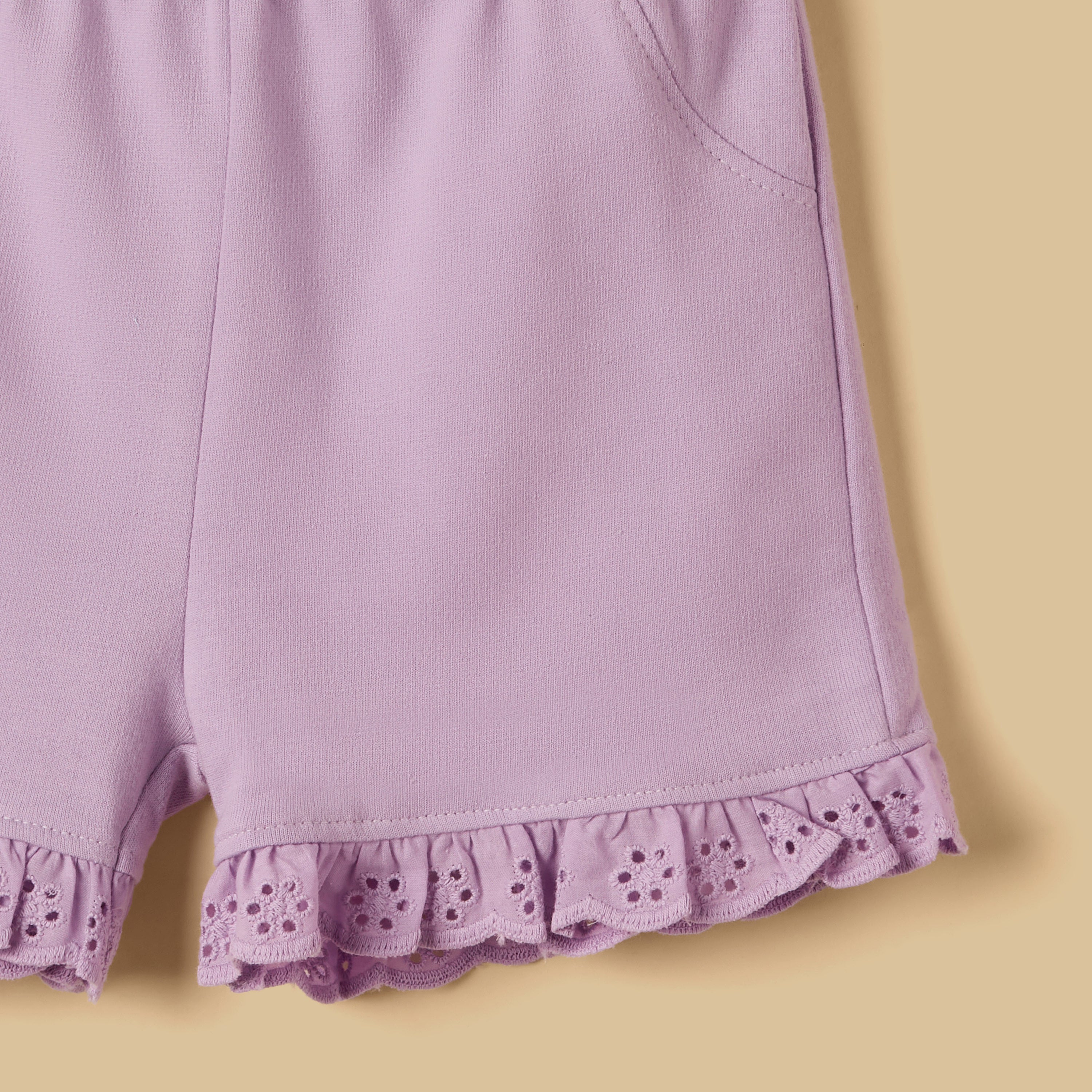 Heart 3D Applique T-shirt and Shorts Set