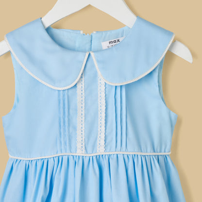 Graphic Print Sleeveless Dress with Bloomers