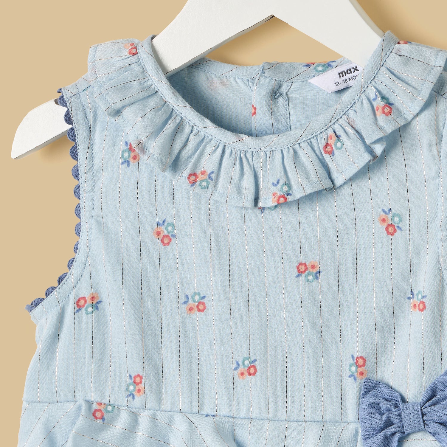 Floral Print Sleeveless Tiered Top and Shorts Set