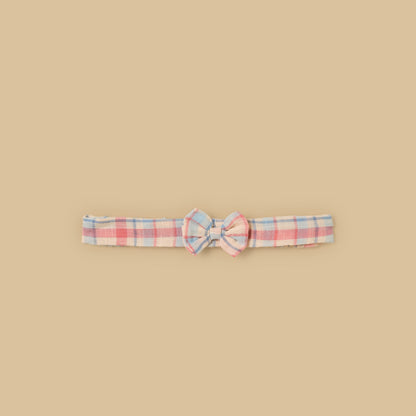 Checked Playsuit with Headband