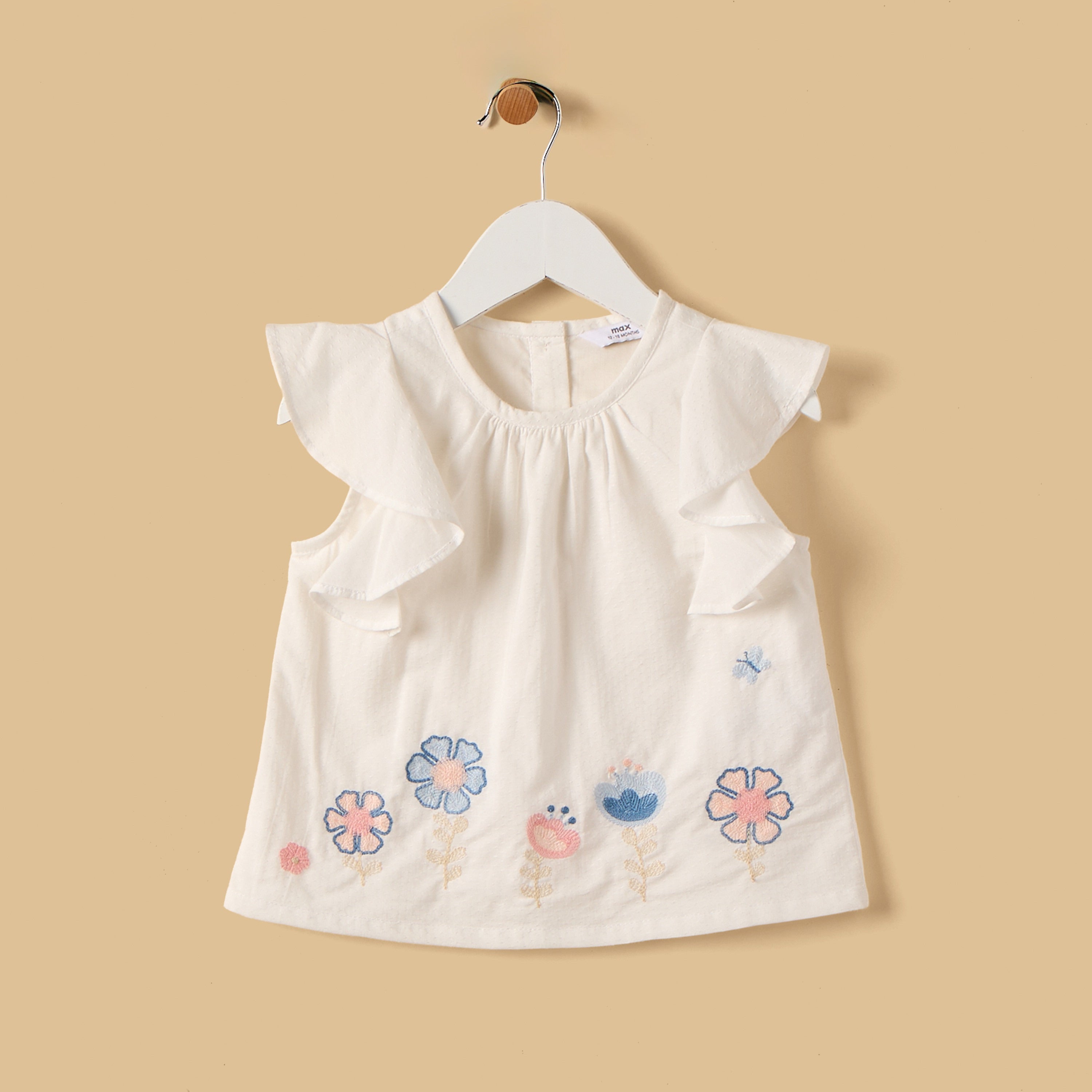 Embroidered Top and Shorts Set