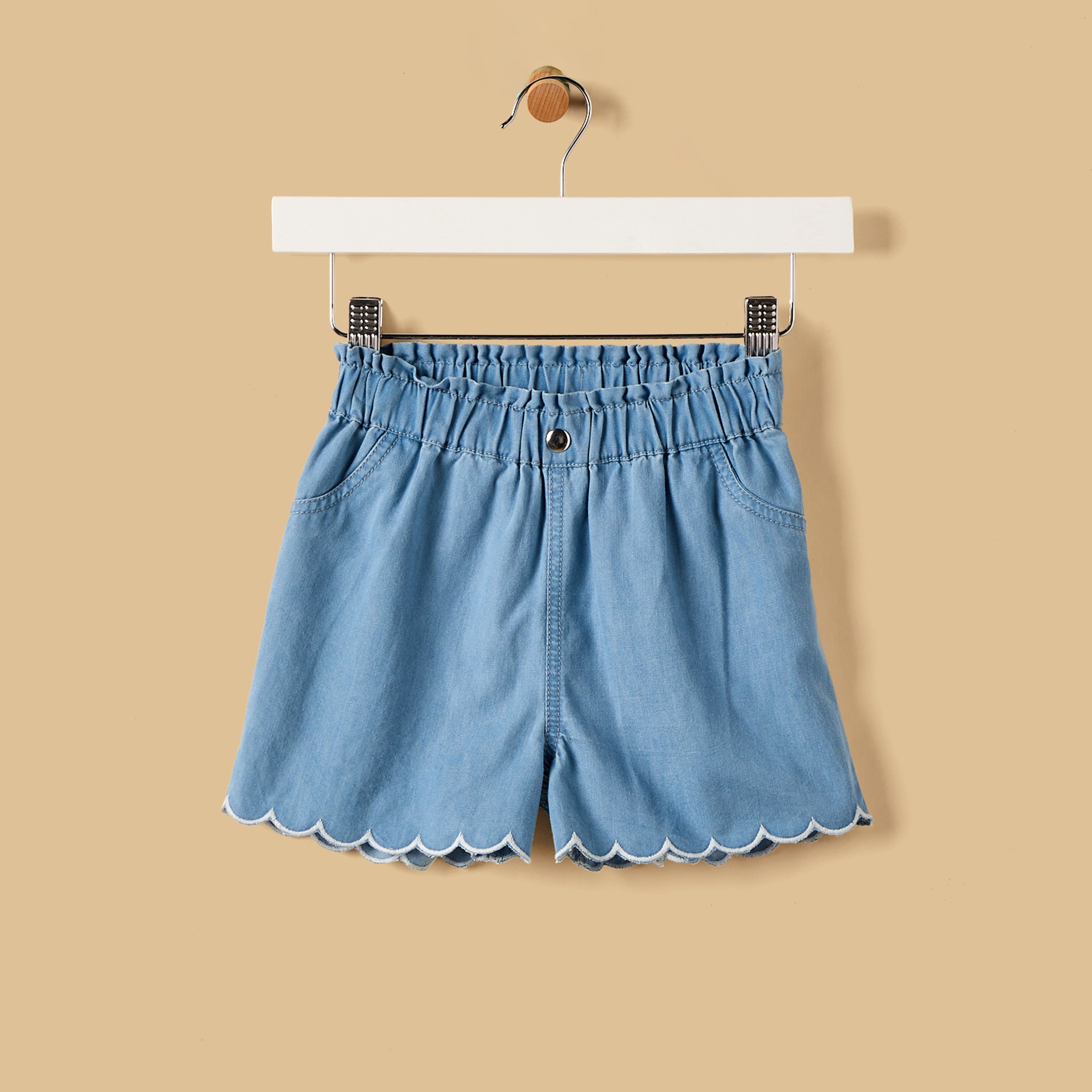 Embroidered Top and Shorts Set