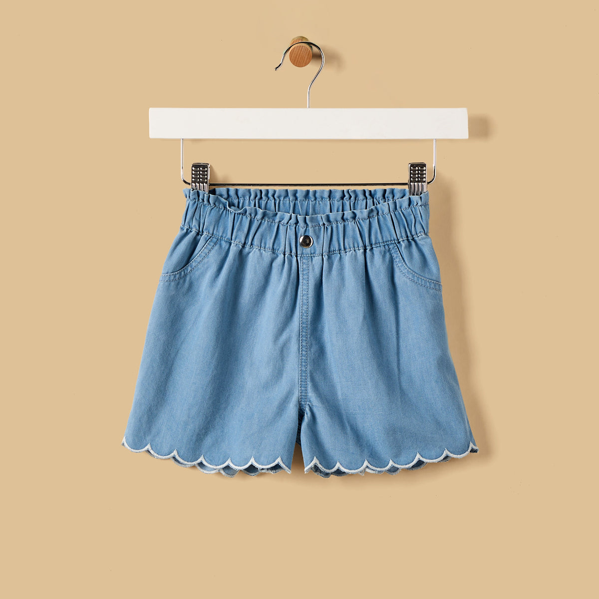 Embroidered Top and Shorts Set