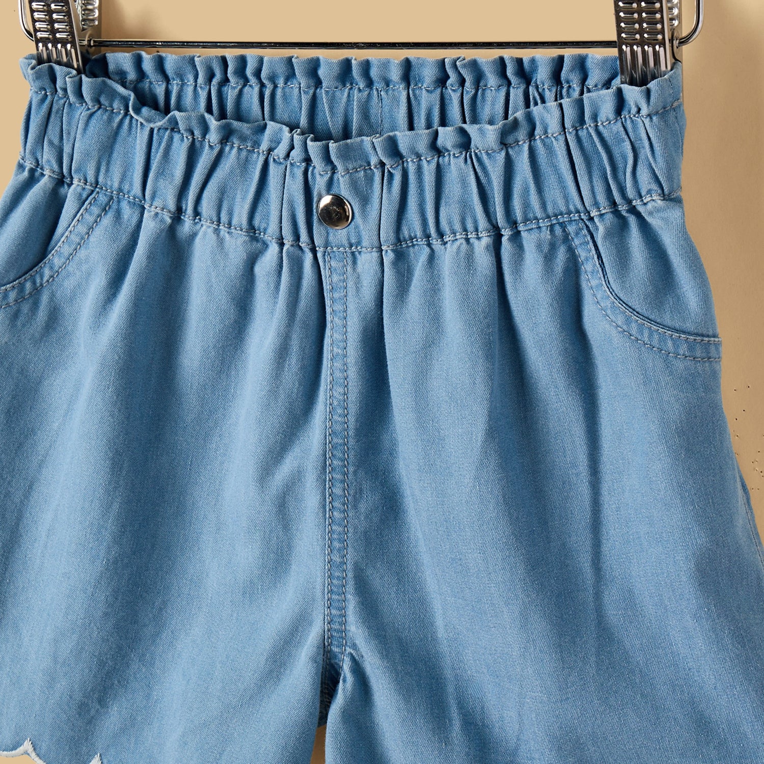 Embroidered Top and Shorts Set