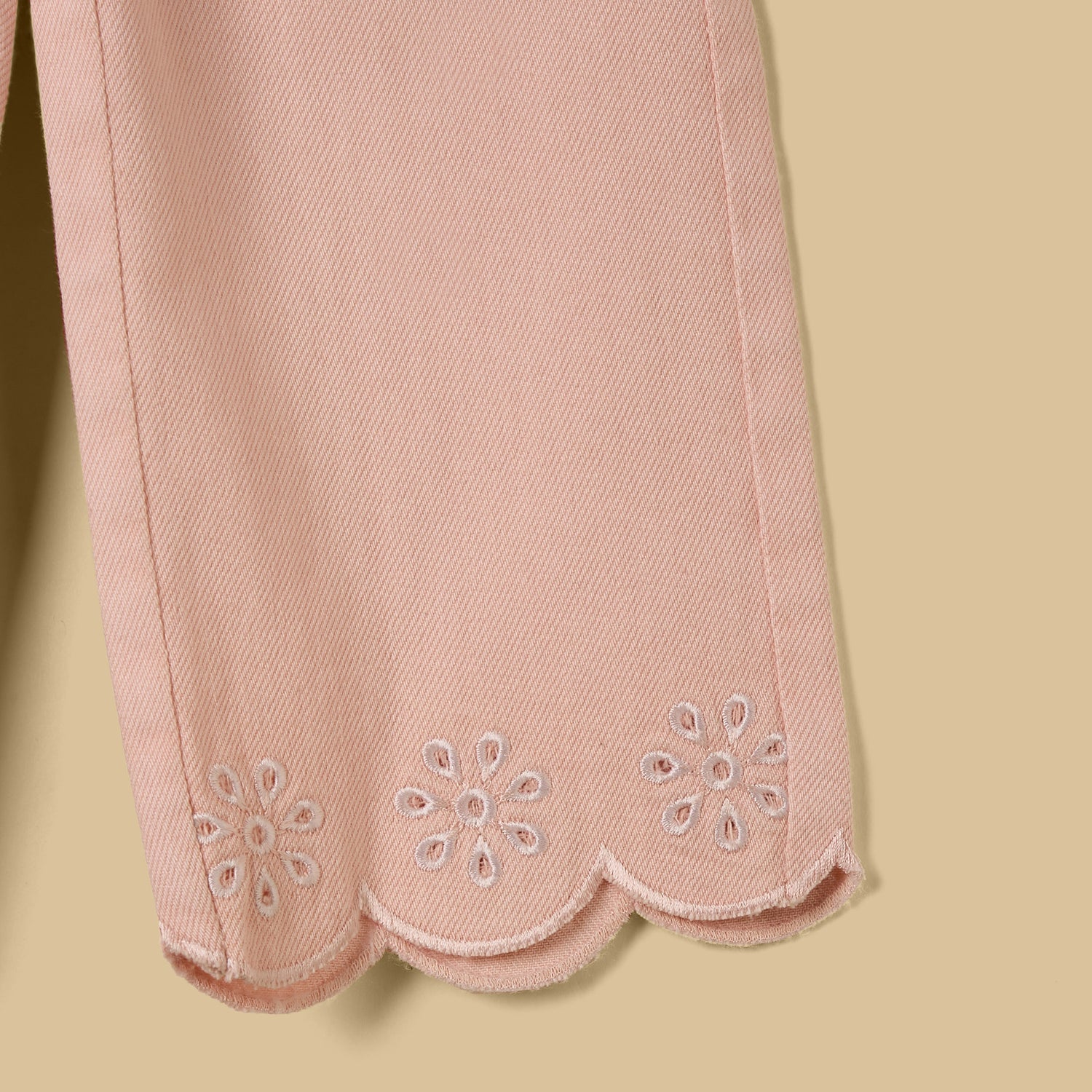 Embroidered Wide Leg Jeans