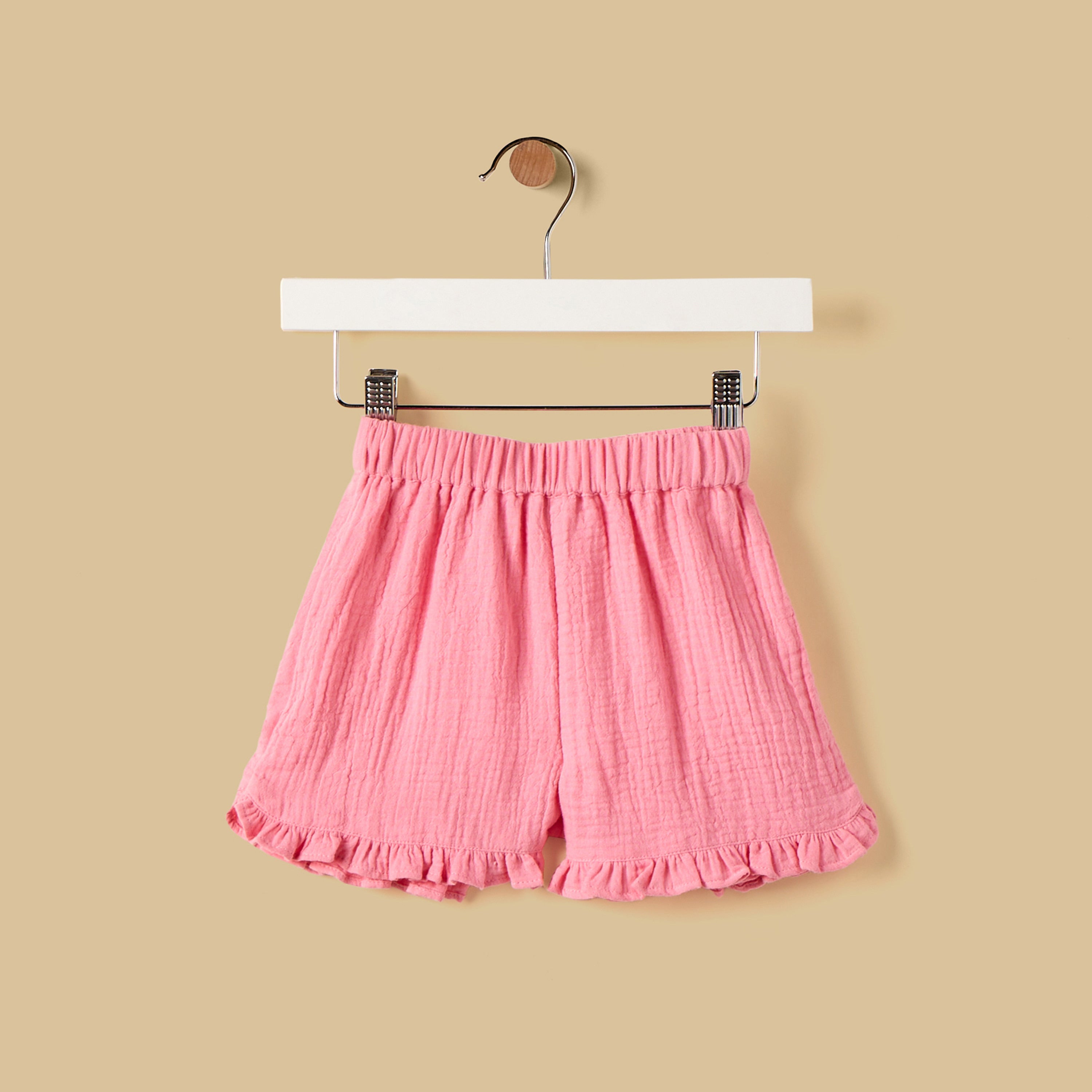 Textured Gauze Top and Shorts Set