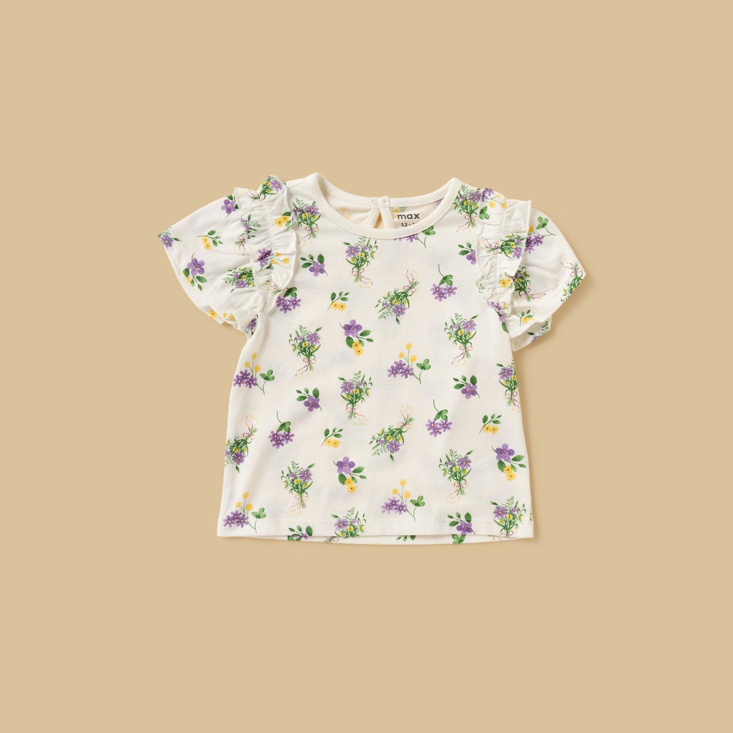 Pack of 3 - Fruit Floral Print Top with Ruffle
