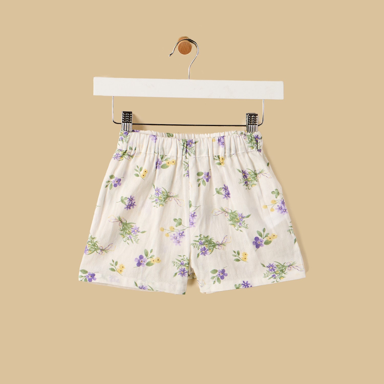 Floral Print Top with Shorts and Headband
