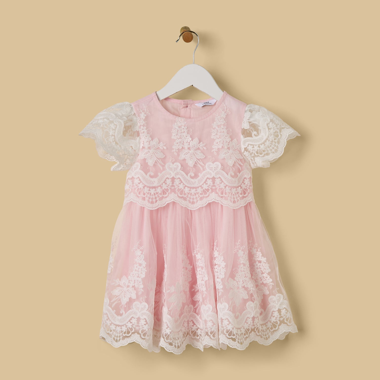 Mesh Overlay Dress with Bloomers