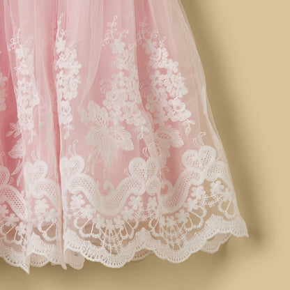 Mesh Overlay Dress with Bloomers