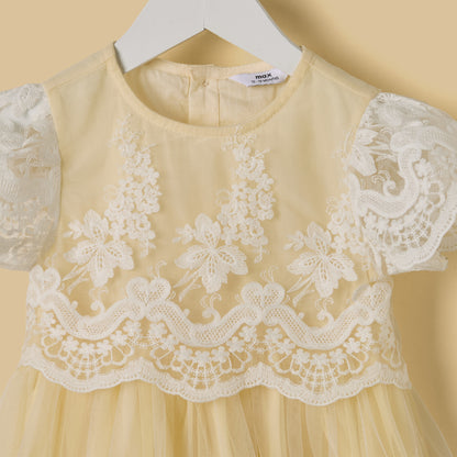 Mesh Overlay Dress with Bloomers