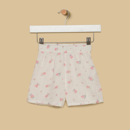 Floral Print Shorts Set