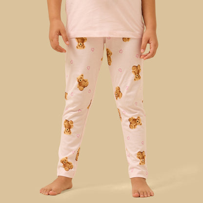 Teddy Bear Print Pyjama Set