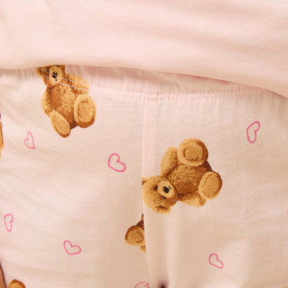 Teddy Bear Print Pyjama Set
