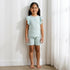 Schiffli Detail Shorts Set - Green / 2-3 yrs