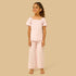 Schiffli Embroidered Pyjama Set - Pink / 2-3 yrs