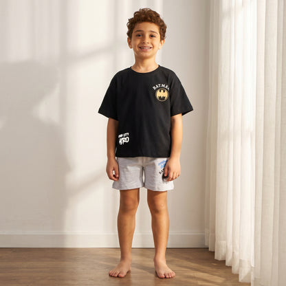 Batman Print Shorts Set