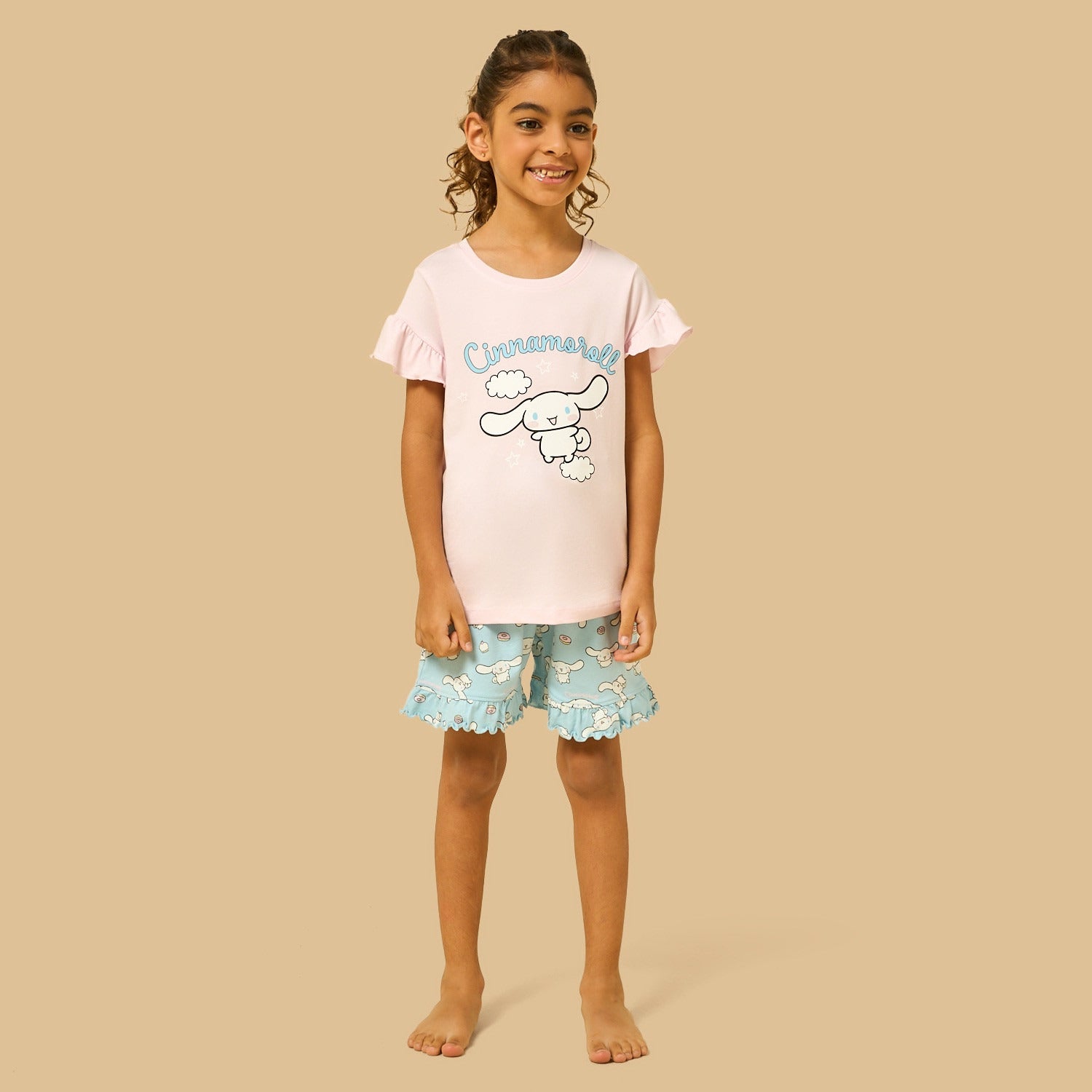Cinnamoroll Print Shorts Set - Multicolour / 2-3 yrs