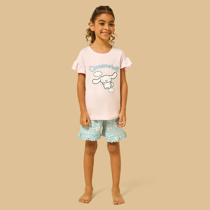 Cinnamoroll Print Shorts Set