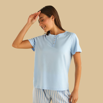 Striped Cotton Pyjama Set