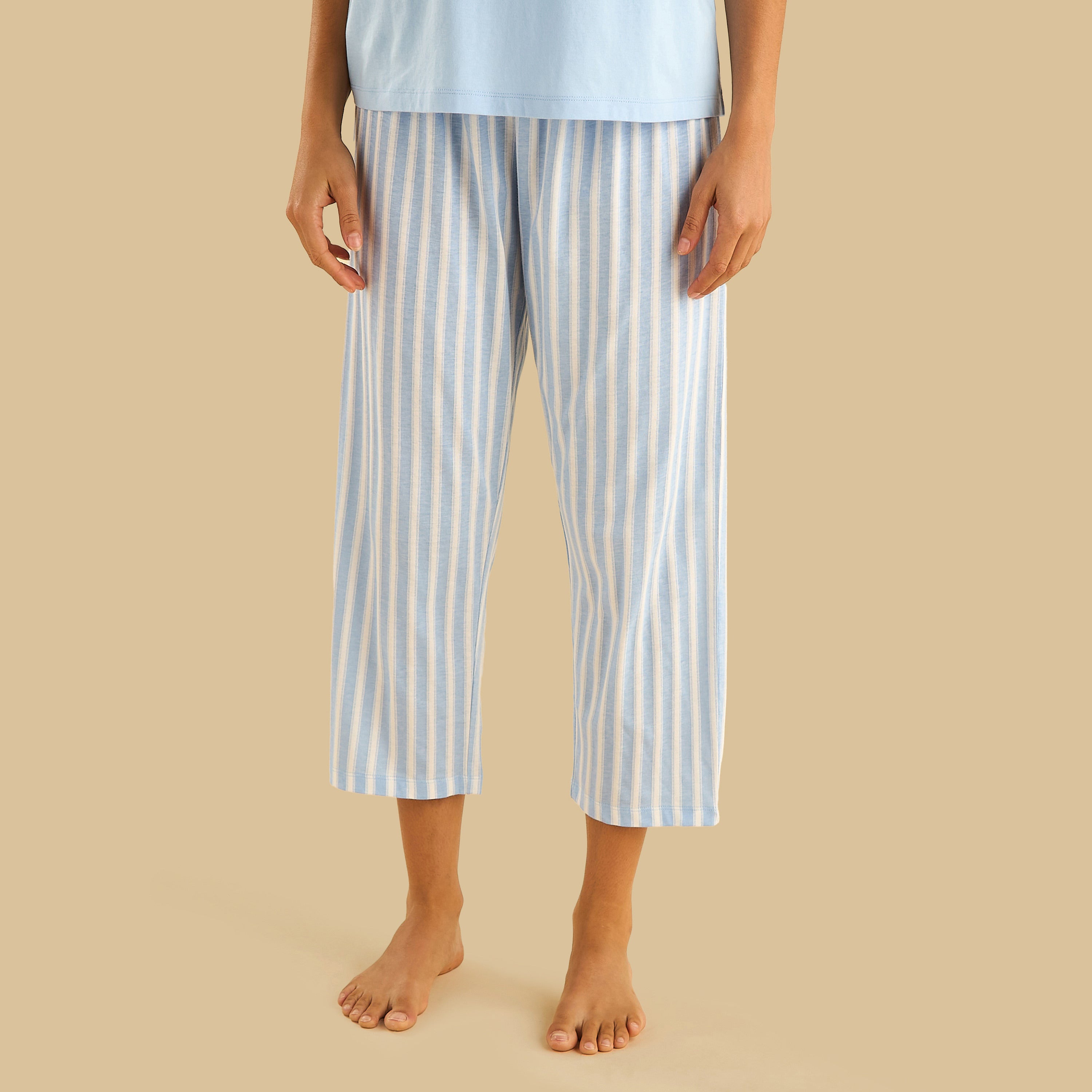 Striped Cotton Pyjama Set