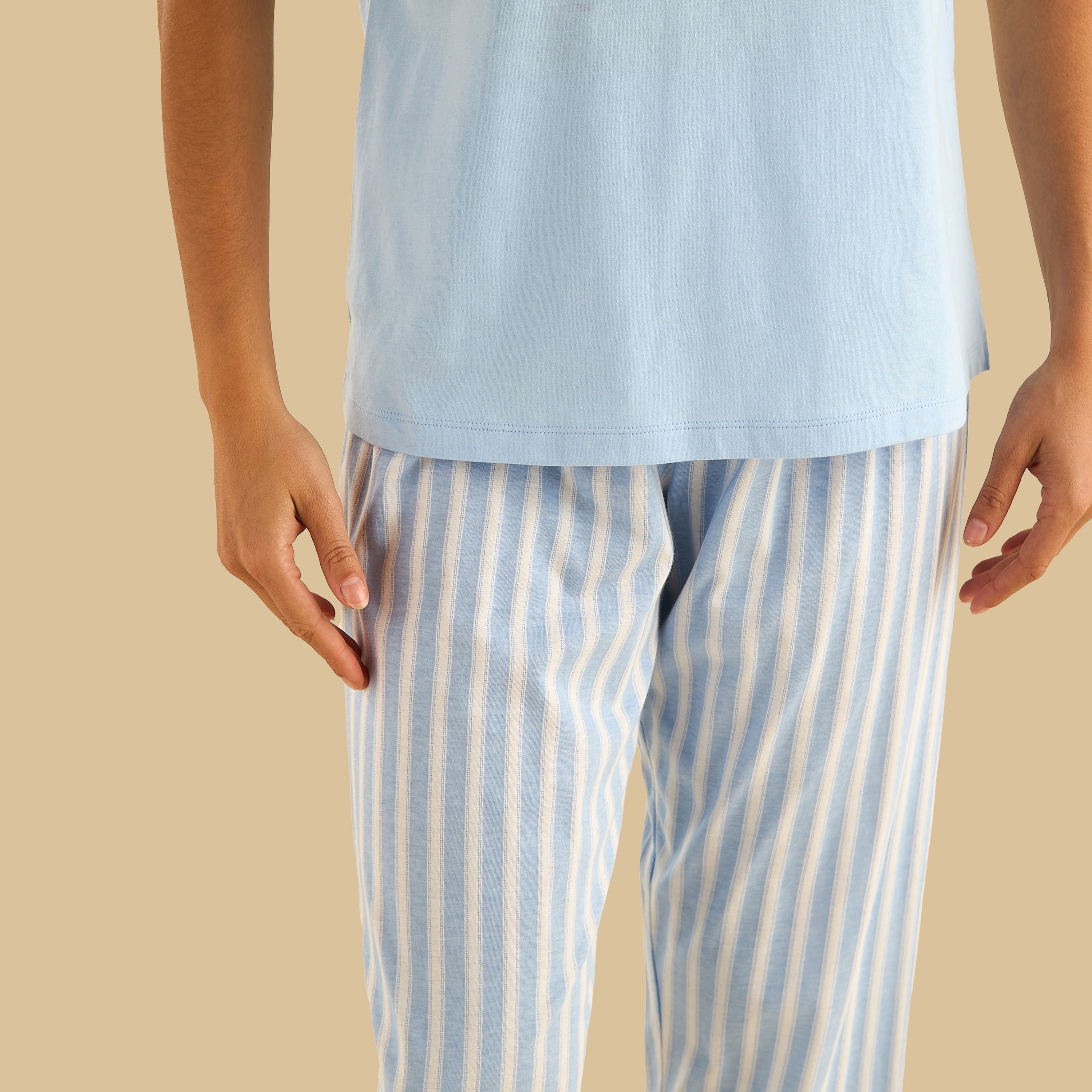Striped Cotton Pyjama Set