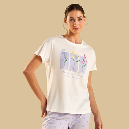 Polka Dot Print Cotton Pyjama Set