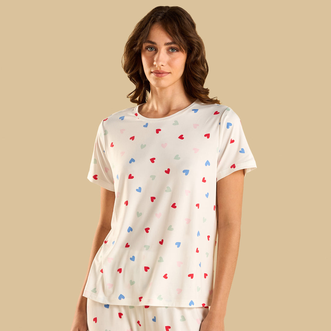 Heart Print Pyjama Set