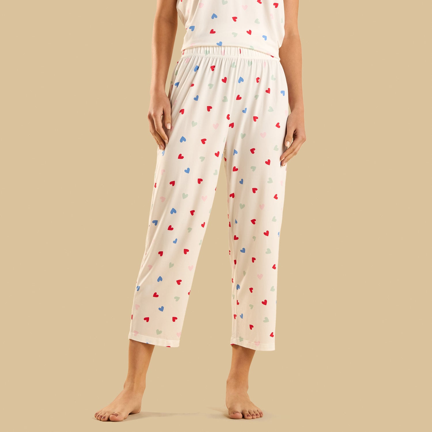 Heart Print Pyjama Set