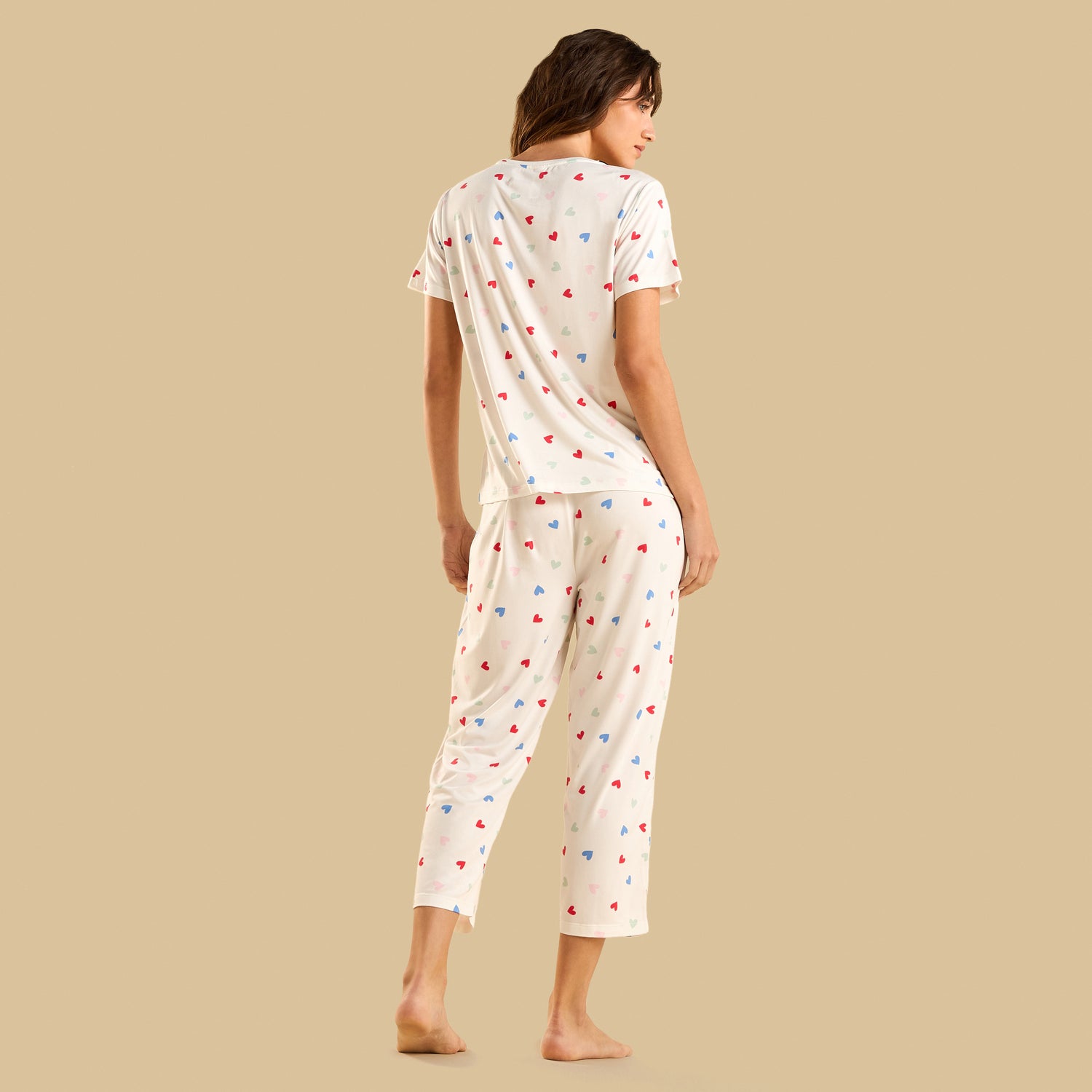 Heart Print Pyjama Set