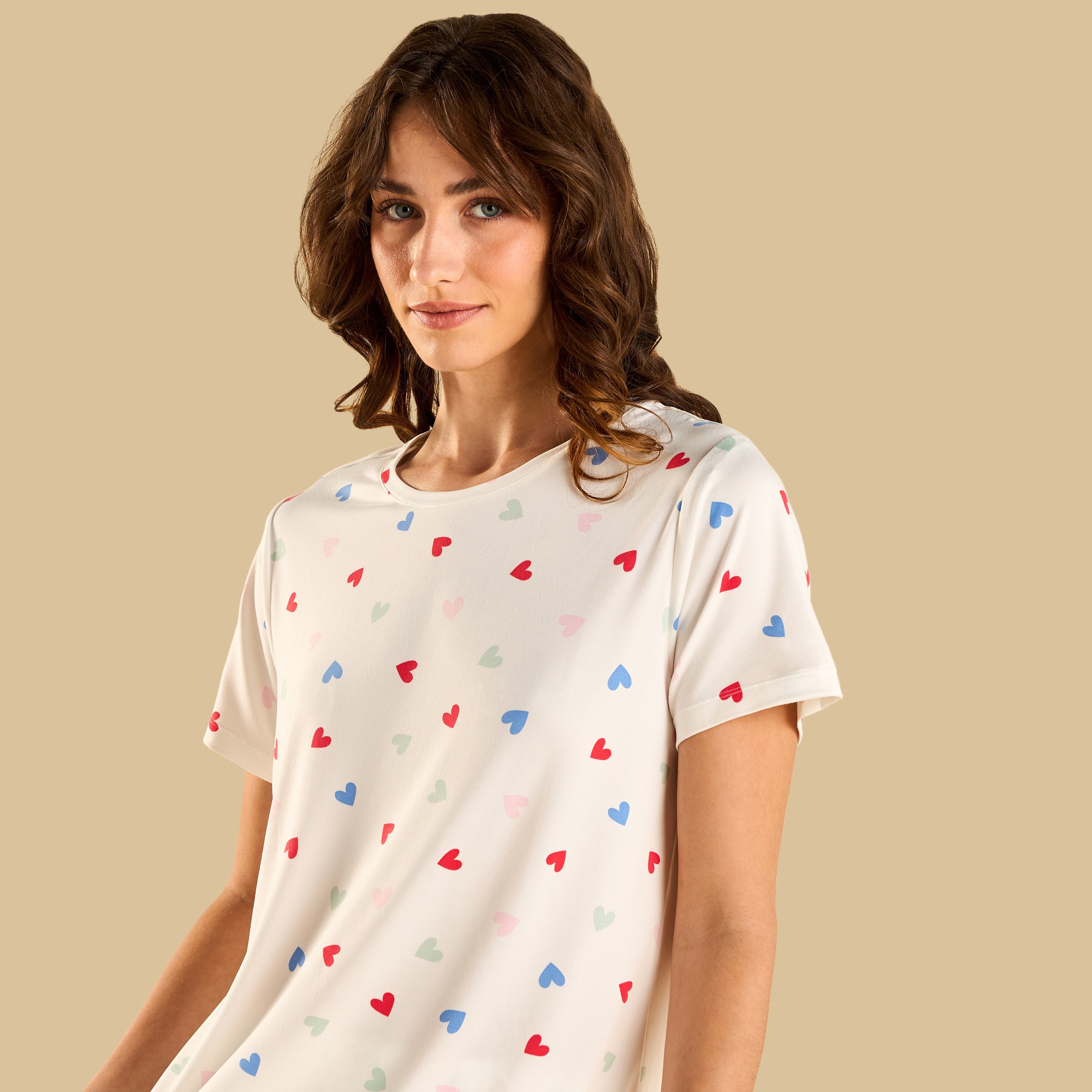 Heart Print Pyjama Set