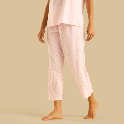 Polka Dot Print Cotton Pyjama Set