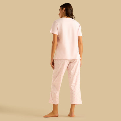 Polka Dot Print Cotton Pyjama Set
