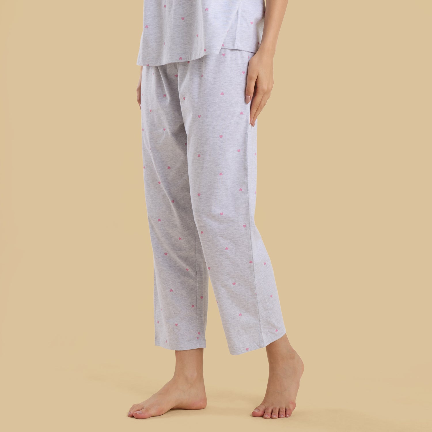 Heart Print Pyjama Set